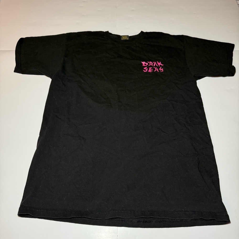 Black‎ Short-Sleeve Tee with Pink Logo